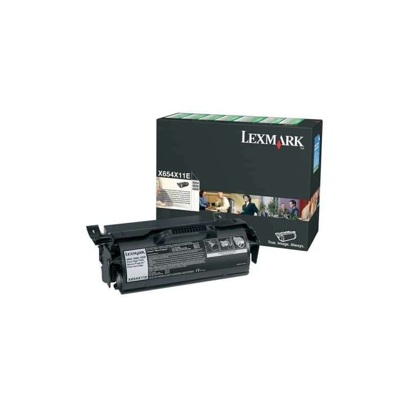 Toner altissima resa return program Lexmark nero X654X11E