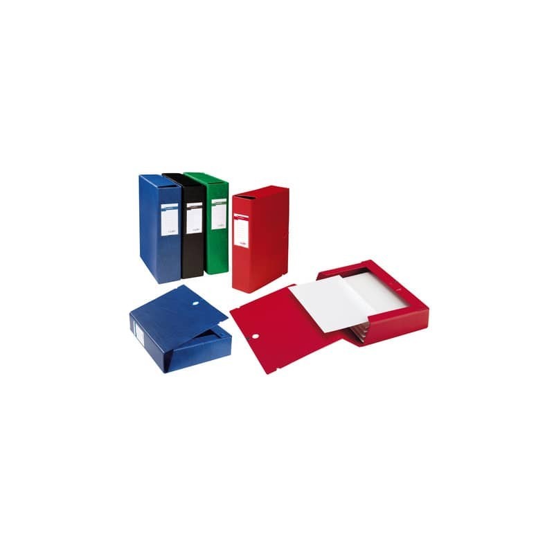 Cartella portaprogetti con bottone Sei Rota Scatto - dorso 6 cm blu - 26x36 cm 67900607
