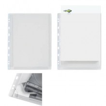 Buste con soffietto in PVC Sei Rota Ercole GS A4 con soffietto - altissima capacità trasparente  10 pz. - 502240