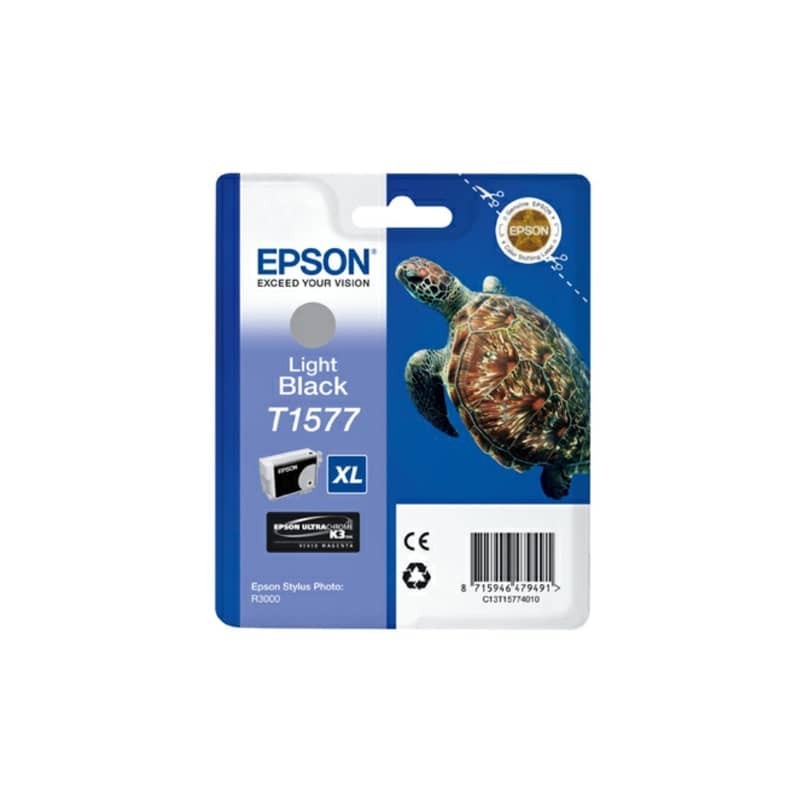 Cartuccia inkjet alta capacità ink pigmentato blister RS T1577 Epson nero chiaro - C13T15774010