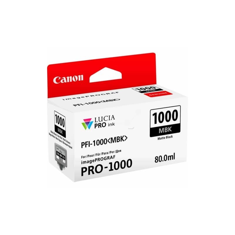 Cartuccia inkjet PFI-1000MBK Canon nero opaco 0545C001