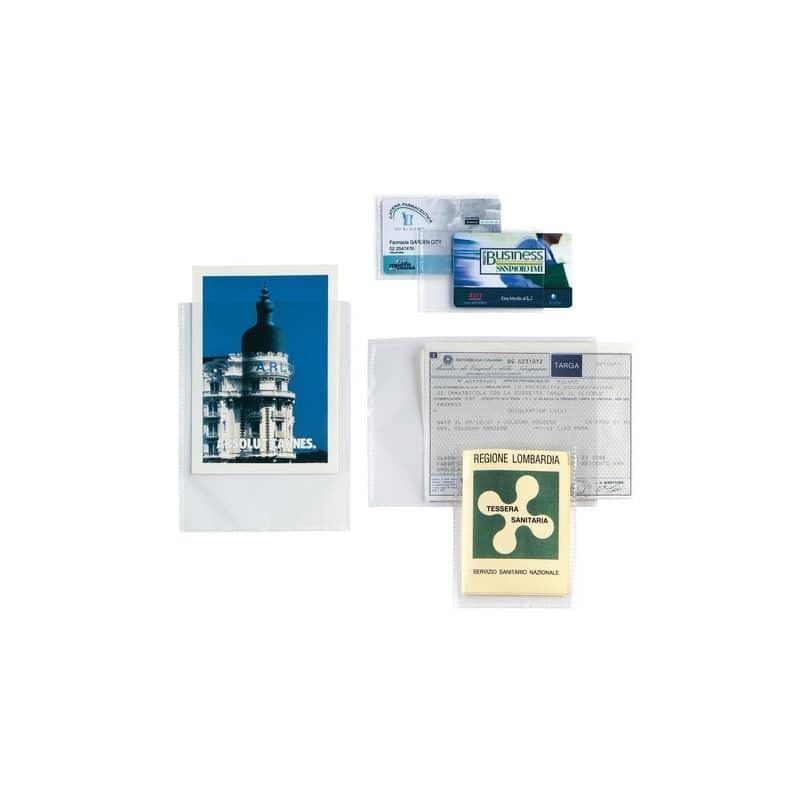 Buste a U Sei Rota Soft PP liscio - alto spessore trasparente - formato interno 22x30 cm Conf. 25 pezzi - 652230