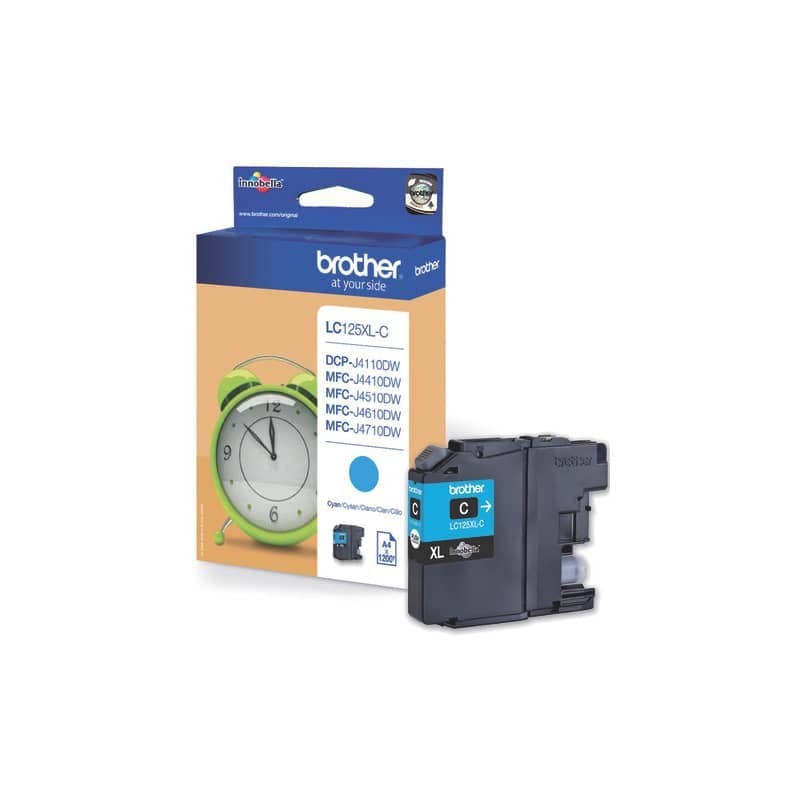 Cartuccia inkjet alta resa LC-125 Brother ciano LC-125XLC