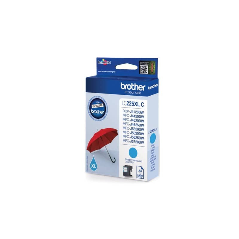Cartuccia inkjet alta resa LC-225 Brother ciano LC-225XLC