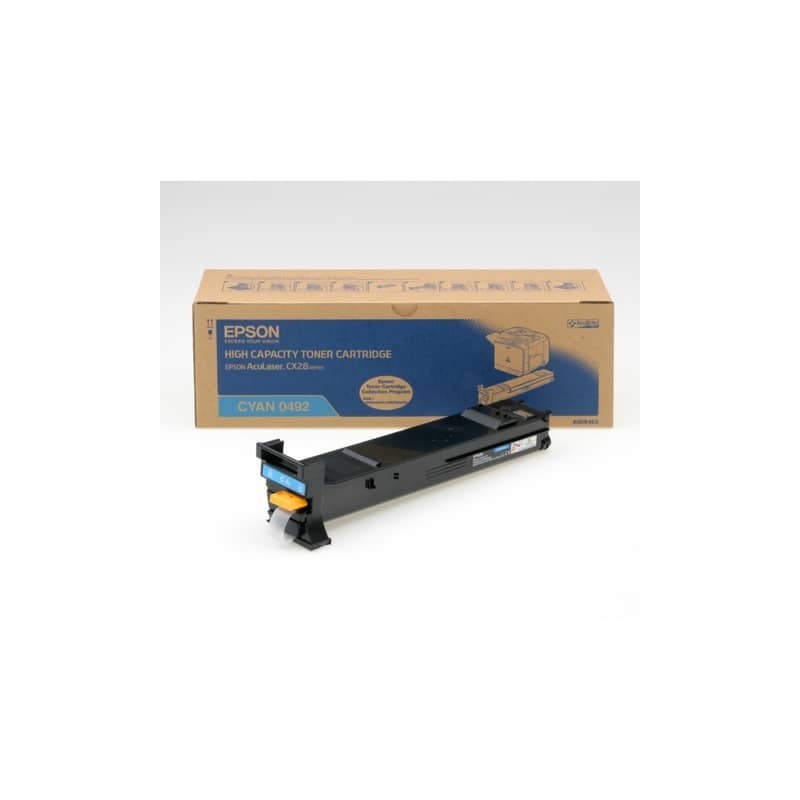 Toner alta capacità 0492 Epson ciano  C13S050492